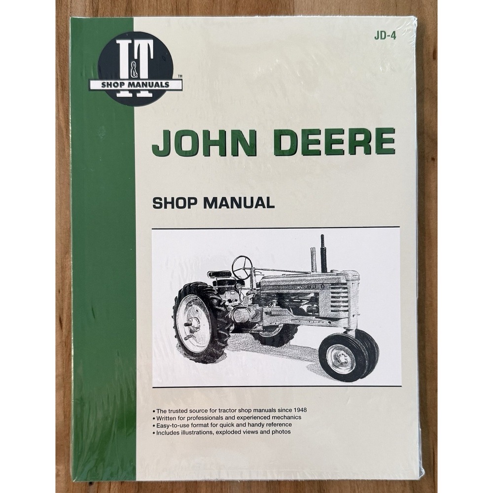 JOHN DEERE I&T Shop Manuals Haynes Service Manual For JD-4 Sealed